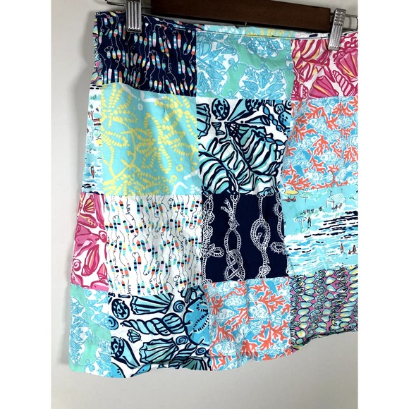 Lilly Pulitzer Women's Skirt Patchwork Nautical Size 0 - Picture 2 of 12